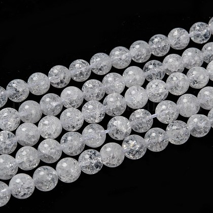 Natural Crackle Quartz Beads Strands US-G-D840-01-8mm-1
