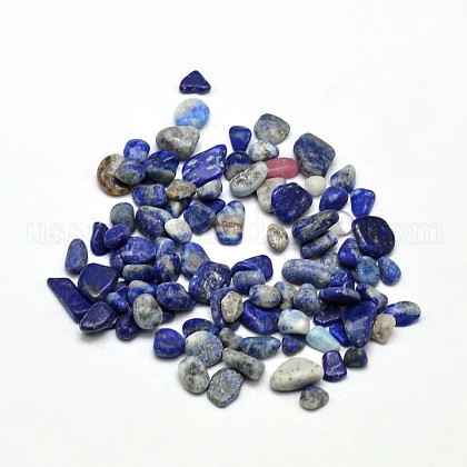 Natural Lapis Lazuli Chip Beads US-G-O103-21-1