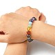 Chakra Jewelry Natural Lava Rock Bead Stretch Bracelets US-BJEW-JB02272-5