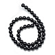 Synthetic Black Stone Bead Strands US-G-R345-4mm-35-1-2