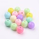 Solid Chunky Bubblegum Acrylic Ball Beads US-SACR-R835-10mm-M-2