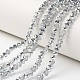 Electroplate Transparent Glass Beads Strands US-EGLA-A034-T10mm-M16-1