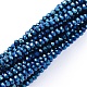 Electroplate Glass Beads Strands US-EGLA-F149-FP-05-2