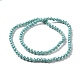 Electroplate Opaque Solid Color Glass Beads Strands US-GLAA-E036-10-M-4