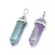 Natural Fluorite Double Terminated Pointed Pendants US-G-F484-01P-2