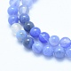 Natural Blue Chalcedony Beads Strands US-G-G765-30-6mm-3