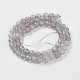 Natural Grey Agate Beads Strands US-G-G580-6mm-08-2