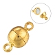 Brass Magnetic Clasps with Loops US-MC019-NFG-1