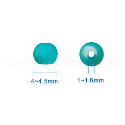 Transparent Frosted Glass Beads US-FGLA-TA0001-01-4mm