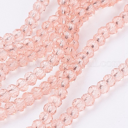 Transparent Glass Beads Strands US-GLAA-R029-4mm-12A-1