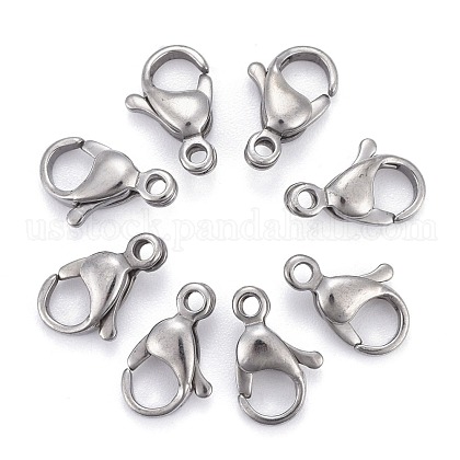 304 Stainless Steel Lobster Claw Clasps US-STAS-AB12-1