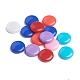 Mixed Opaque Acrylic Flat Round Beads US-X-SACR-S167-M-2