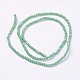 Electroplate Glass Beads Strands US-EGLA-R048-2mm-54-2