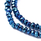 Electroplate Glass Beads Strands US-EGLA-F149-FP-05-3