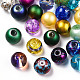 Mixed Style & Mixed Color Round Spray Painted Glass Beads US-DGLA-X0003-10mm-2