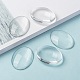Transparent Oval Glass Cabochons US-GGLA-R022-40x30-8