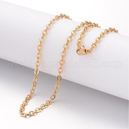 Ion Plating(IP) 304 Stainless Steel Necklace US-MAK-K004-09G-1