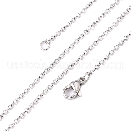 304 Stainless Steel Cable Chain Necklaces US-STAS-O053-11P-1