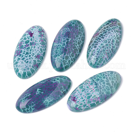Dyed Natural Brazilian Agate Cabochons US-G-S280-07-1