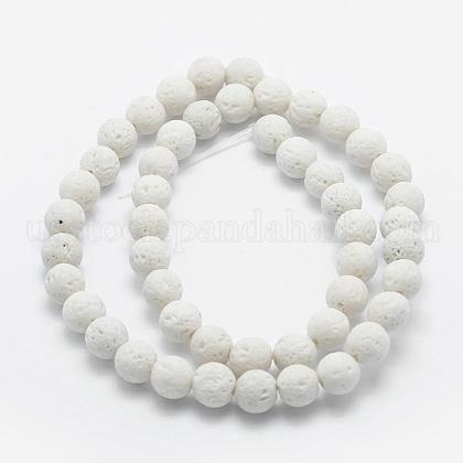 Natural Lava Rock Beads Strands&nbsp;US-G-F531-6mm-G17-1