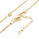 Brass Satellite Chains Necklace for Women US-NJEW-P265-17G-1