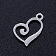 201 Stainless Steel Open Heart Charms US-STAS-Q201-JN320-1-2