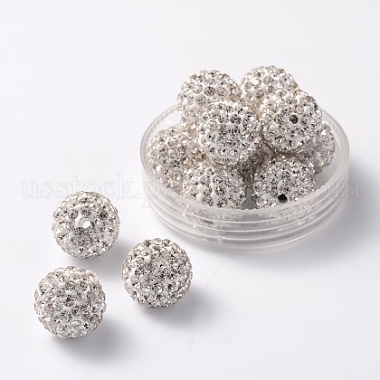 Pave Disco Ball Beads US-RB-S250-12mm-10-1