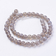 Natural Grey Agate Beads Strands US-G-G580-8mm-08-2
