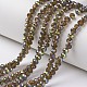 Electroplate Transparent Glass Beads Strands US-EGLA-A034-T8mm-S05-1