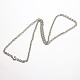 Trendy Unisex 304 Stainless Steel Cable Chain Necklaces US-NJEW-M047-C-01-2