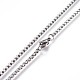 304 Stainless Steel Box Chain Necklaces US-NJEW-P244-01P-2