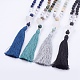 Natural Howlite and Gemstone Beaded Necklaces US-NJEW-JN02116-1