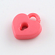 Opaque Acrylic Heart Lock Pendants US-SACR-Q117-009-3