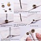 1Box Mixed Metal Jewelry Snap Fastener US-BUTT-WH0001-03-5