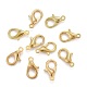 Zinc Alloy Jewelry Findings Golden Lobster Claw Clasps US-X-E105-G-2