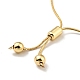 Rack Plating Brass Round Beaded Slider Bracelet for Women US-BJEW-B066-01A-03-3