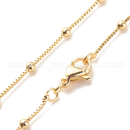 Brass Satellite Chains Necklace for Women US-NJEW-P265-05G-1