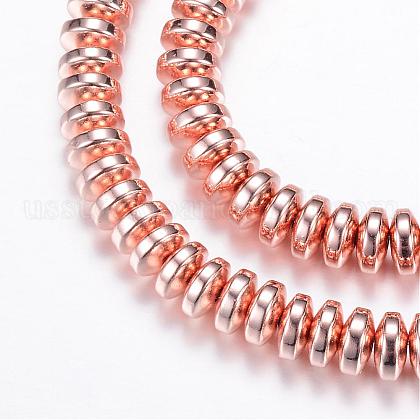 Electroplate Non-magnetic Synthetic Hematite Bead Strands US-G-Q465-19RG-1