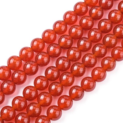 Natural Carnelian Beads Strands US-X-G-C076-8mm-2A-1
