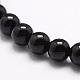Natural Black Onyx Beads Strands US-G-A163-05-6mm-3