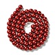 Eco-Friendly Dyed Glass Pearl Round Bead Strands US-HY-A002-6mm-M-3