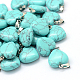 Heart Natural & Synthetic Mixed Stone Pendants US-G-Q371-M-2