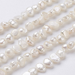 Natural Cultured Freshwater Pearl Beads Strands US-PEAR-P002-54