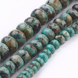 Natural African Turquoise(Jasper) Beads Strands US-G-G683-03-3x4mm