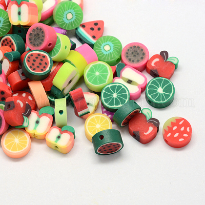 Fruit Eco-Friendly Handmade Polymer Clay Beads US-CLAY-R069-01-1
