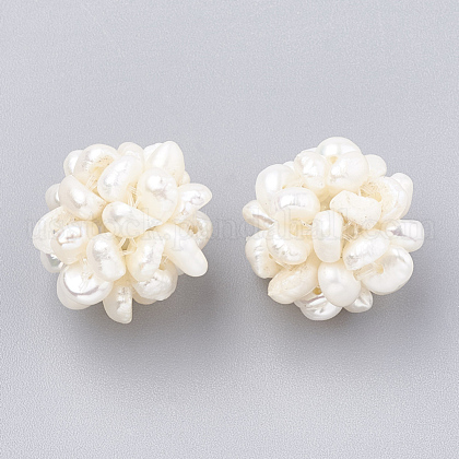 Handmade Natural Pearl Woven Beads US-WOVE-S116-01A-1
