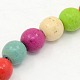 Round Synthetic Turquoise Beads Strands US-TURQ-G141-6mm-04-2