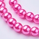 Glass Pearl Beads Strands US-HY-8D-B54-2