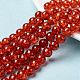 Spray Painted Crackle Glass Beads Strands US-CCG-Q001-8mm-09-1