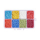 PandaHall Elite Mixed 12/0 Round Glass Seed Beads US-SEED-PH0006-2mm-06-1